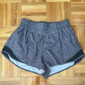 Lululemon 2.5” Grey High Rise Hotty Hot Shorts